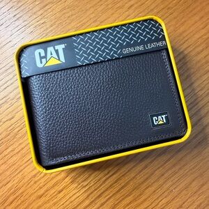 Caterpillar Black Leather Money Clip
